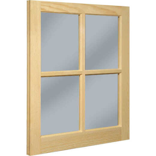 Northview Window 20 In. x 25 In. Wood 4-Lite Barn Sash