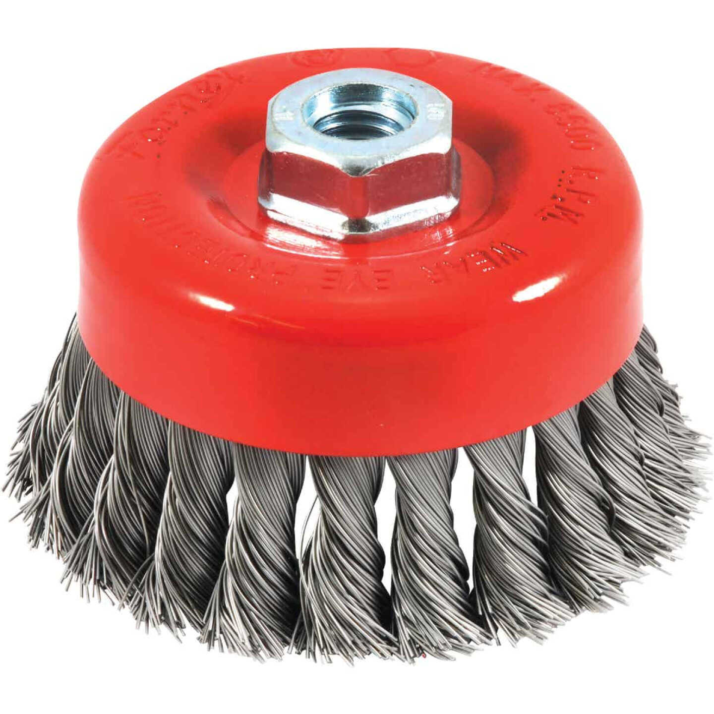 Forney 4 In. Knotted .020 In. Angle Grinder Wire Brush - Bliffert Lumber  and Hardware