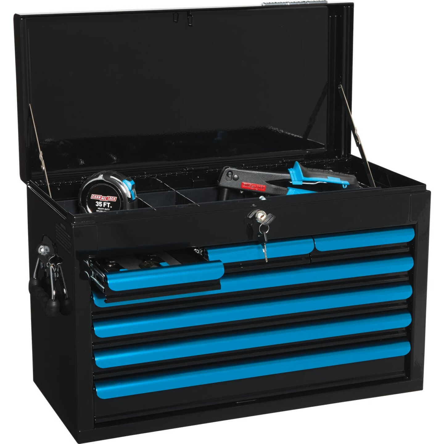 Channellock 26 In. 7-Drawer Black and Blue Tool Chest - Bliffert Lumber and  Hardware