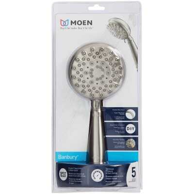 Moen Banbury 5-Spray 1.75 GPM Handheld Shower Head, Spot Resist Brushed Nickel