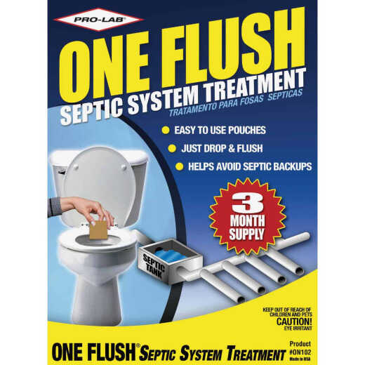 Pro Lab One Flush 1/4 Oz. Septic Tank Treatment (3-Pack)