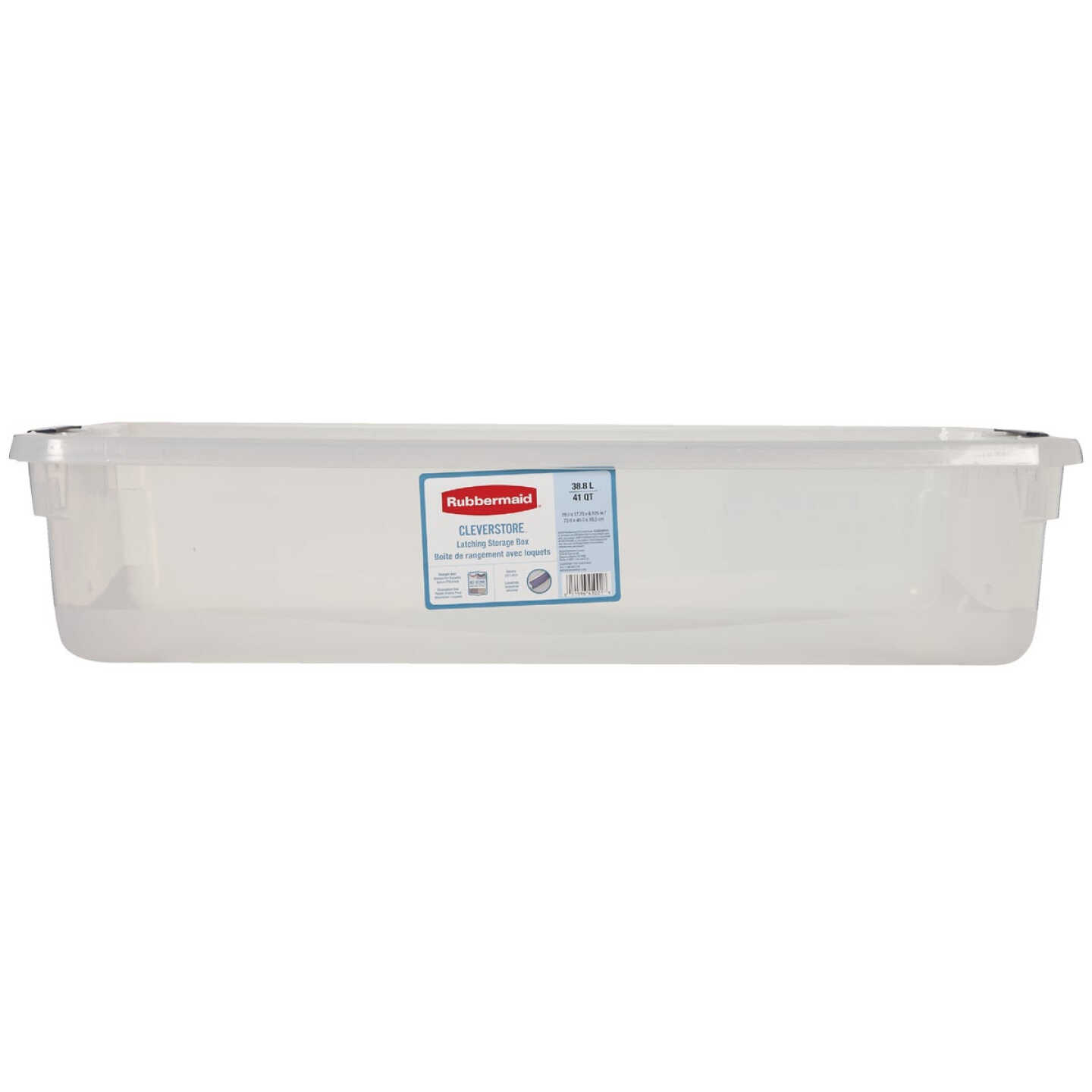 Rubbermaid Cleverstore 41 Quart Latching Stackable Storage Tote
