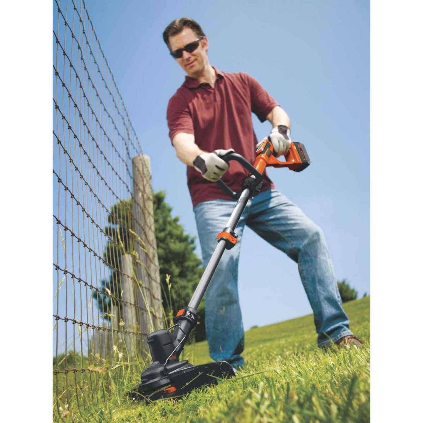 Black & Decker 40V MAX 13 In. Lithium Ion Straight Cordless String Trimmer  With PowerCommand - Bliffert Lumber and Hardware