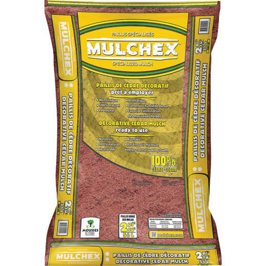 Mulchex 2 Cu. Ft. Dyed Red 100% Pure Cedar Mulch