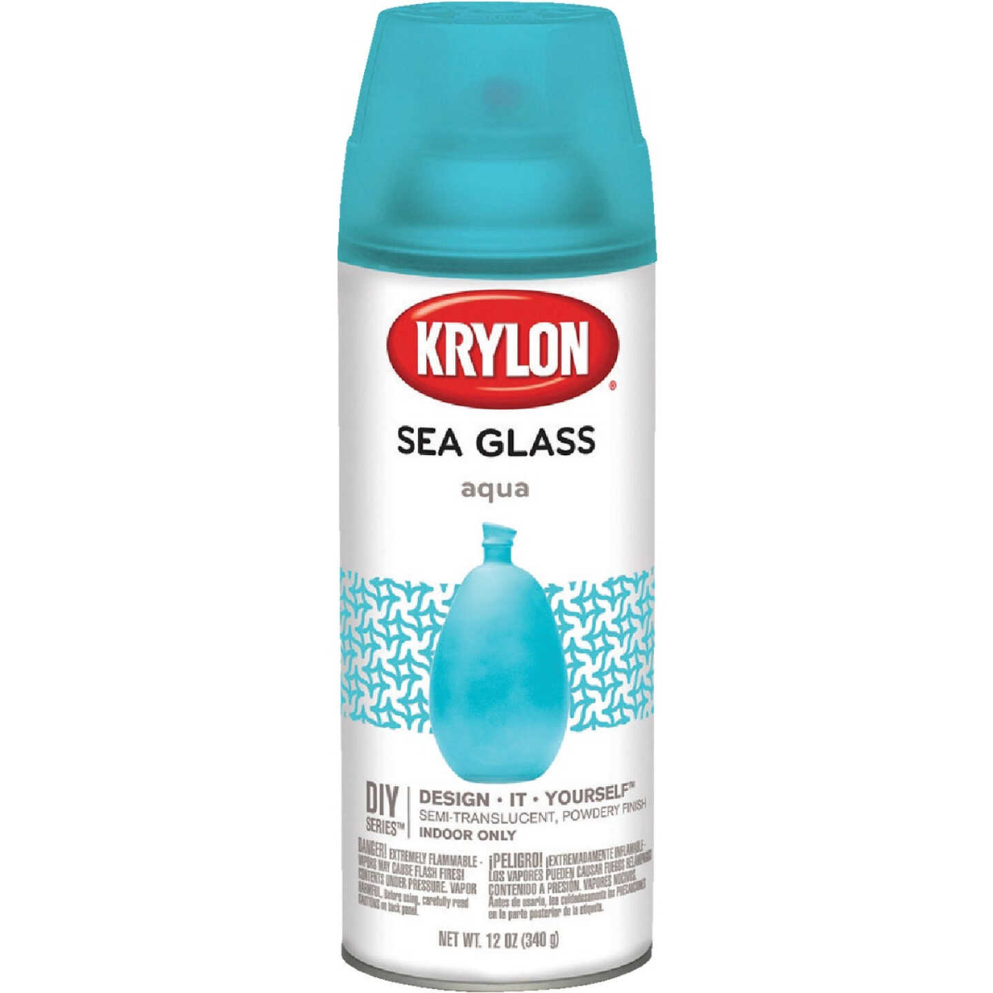 Krylon 12 Oz. Frosted Sea Glass Finish Spray Paint, Aqua - Bliffert Lumber  and Hardware