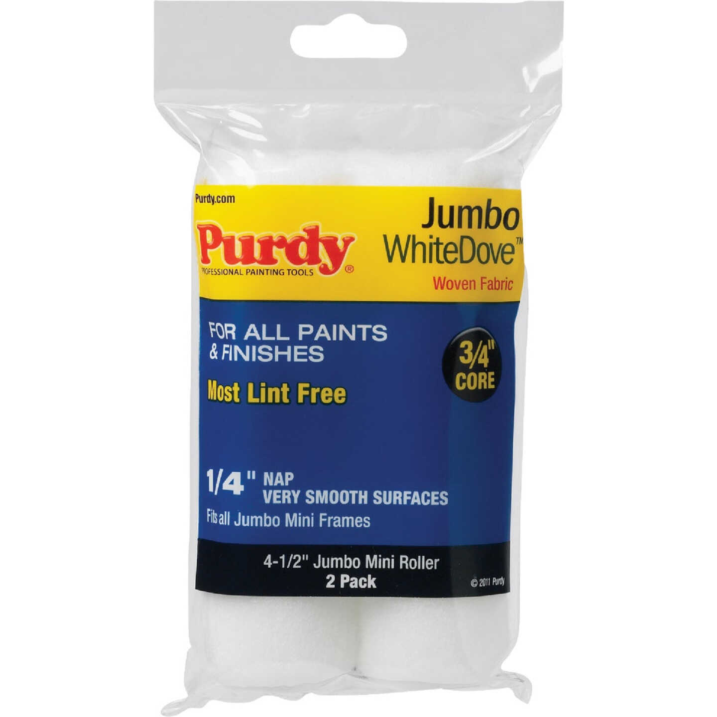 Purdy White Dove 4-1/2 In. x 1/4 In. Jumbo Mini Woven Fabric