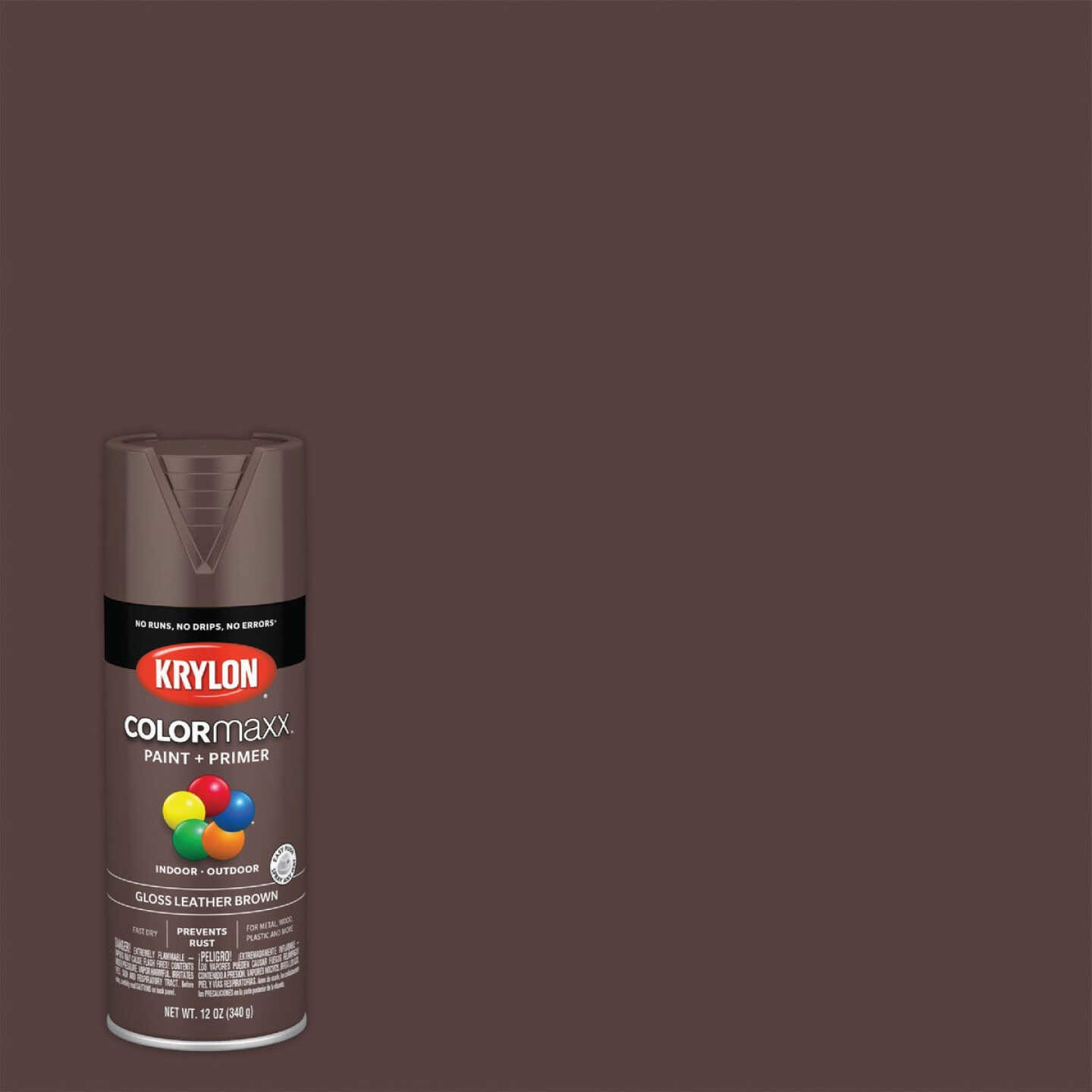 Krylon COLORmaxx Gloss Black Spray Paint and Primer In One (NET WT. 12-oz)  in the Spray Paint department at