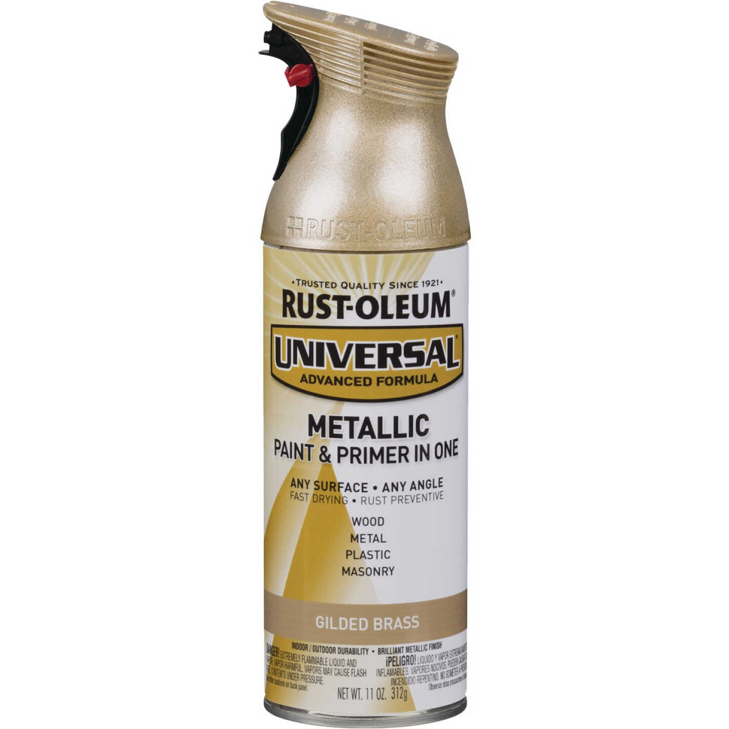 Rust-Oleum Universal 11 Oz. Metallic Gilded Brass Paint - Bliffert