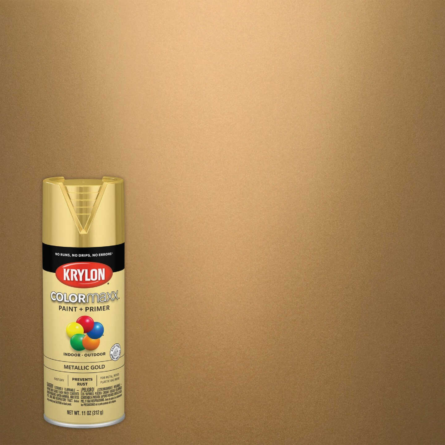Krylon 11 Oz. Metallic Gloss General Purpose Spray Paint, Gold - Bliffert  Lumber and Hardware