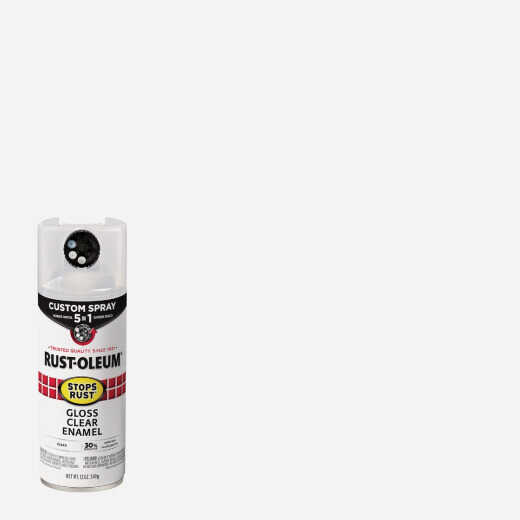 Rust-Oleum Stops Rust 12 Oz. Custom Spray 5 in 1 Gloss Spray Paint, Clear