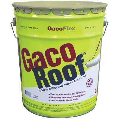 GacoFlex GacoRoof Silicone Roof Coating, Tan, 5 Gal.