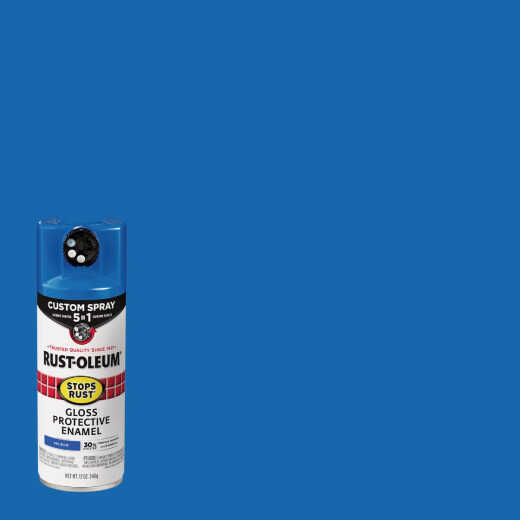 Rust-Oleum Stops Rust 12 Oz. Custom Spray 5 in 1 Gloss Spray Paint, Sail Blue