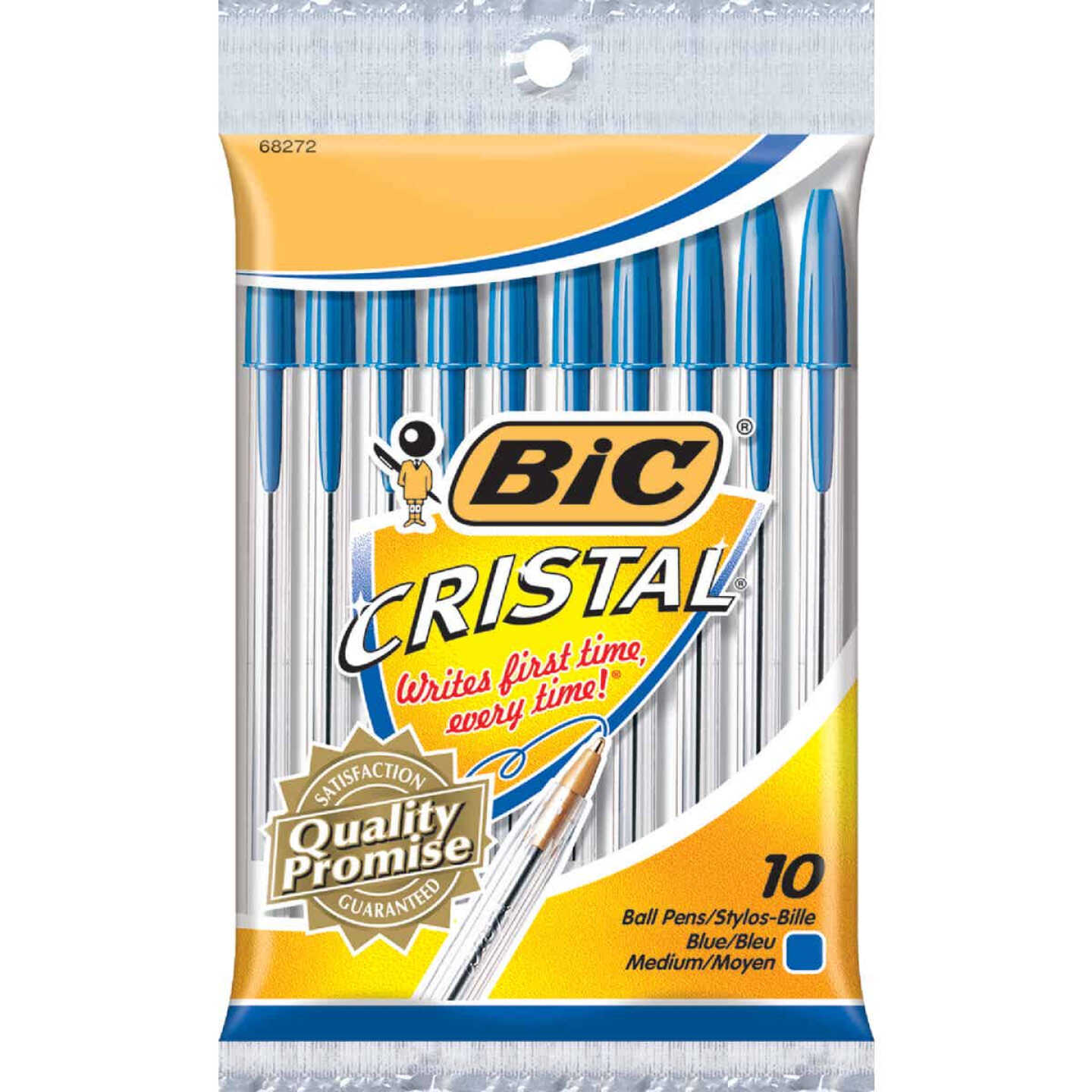 BIC® Cristal® Xtra Smooth Medium Ball Point Pens - Blue, 10 pk - Foods Co.